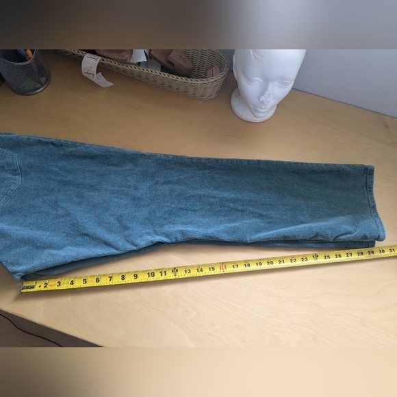 POLO RALPH LAUREN Corduroy Men Straight Leg Pant Size 38/32 Blue/Green Color - Picture 14 of 14